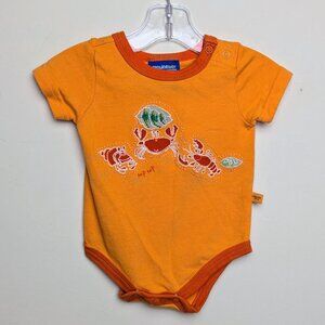 Vintage Osh Kosh Crabs Sea Life Bodysuit Genuine Baby Y2K Size 3 Months